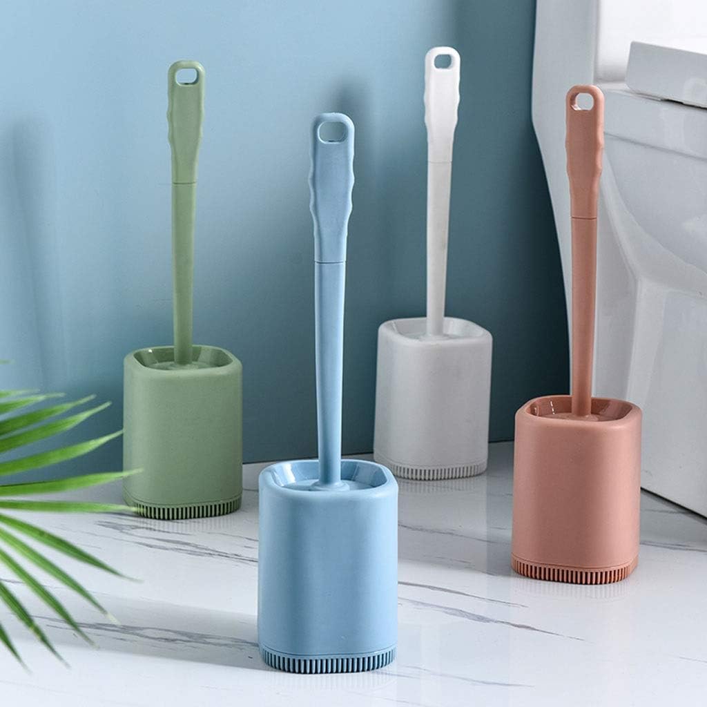 SPOUR Toilet Brush with Holder Long Handle and TPR Brush Head