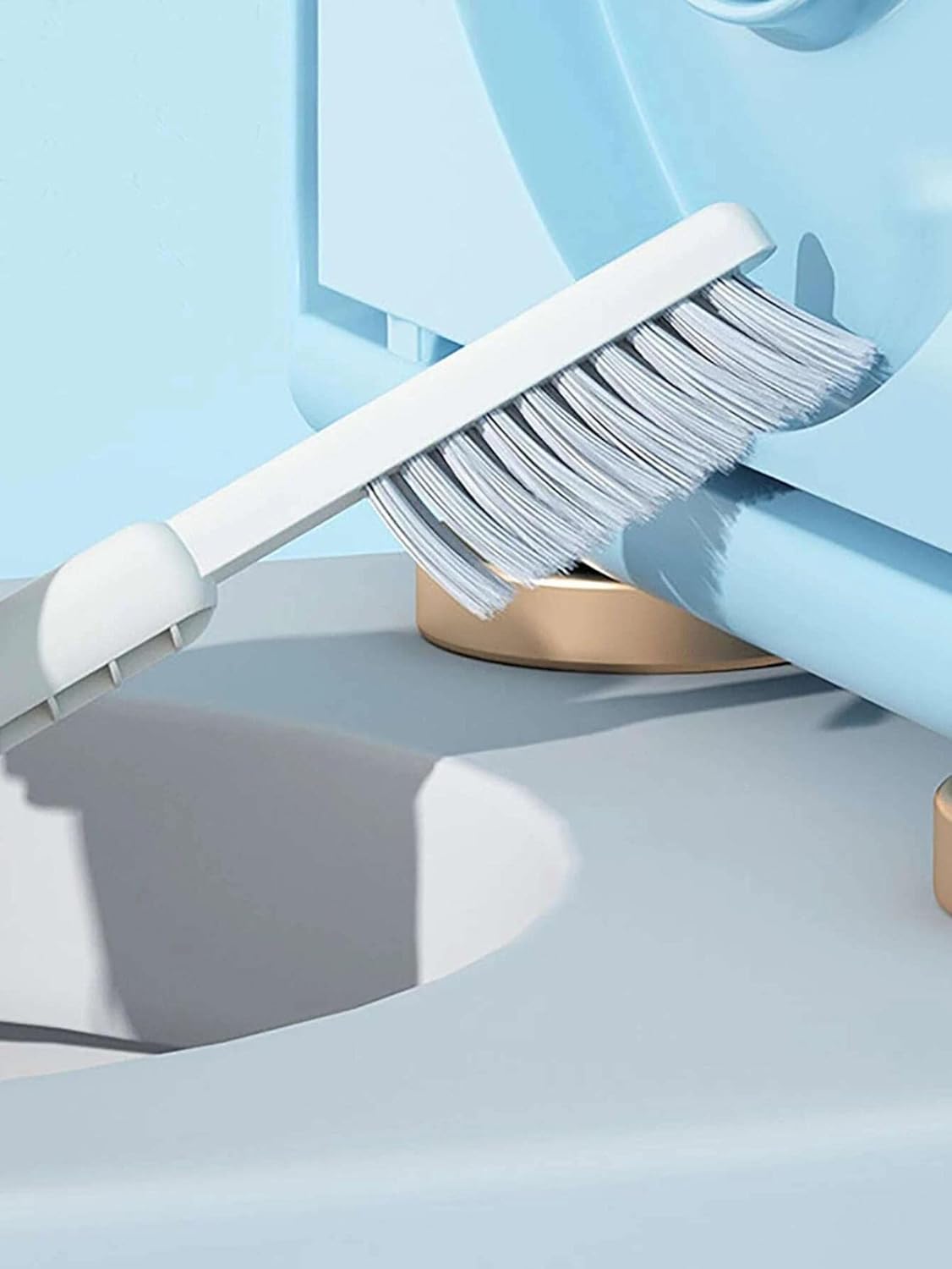 Silicone Toilet Brush with Wall Holder Set 1