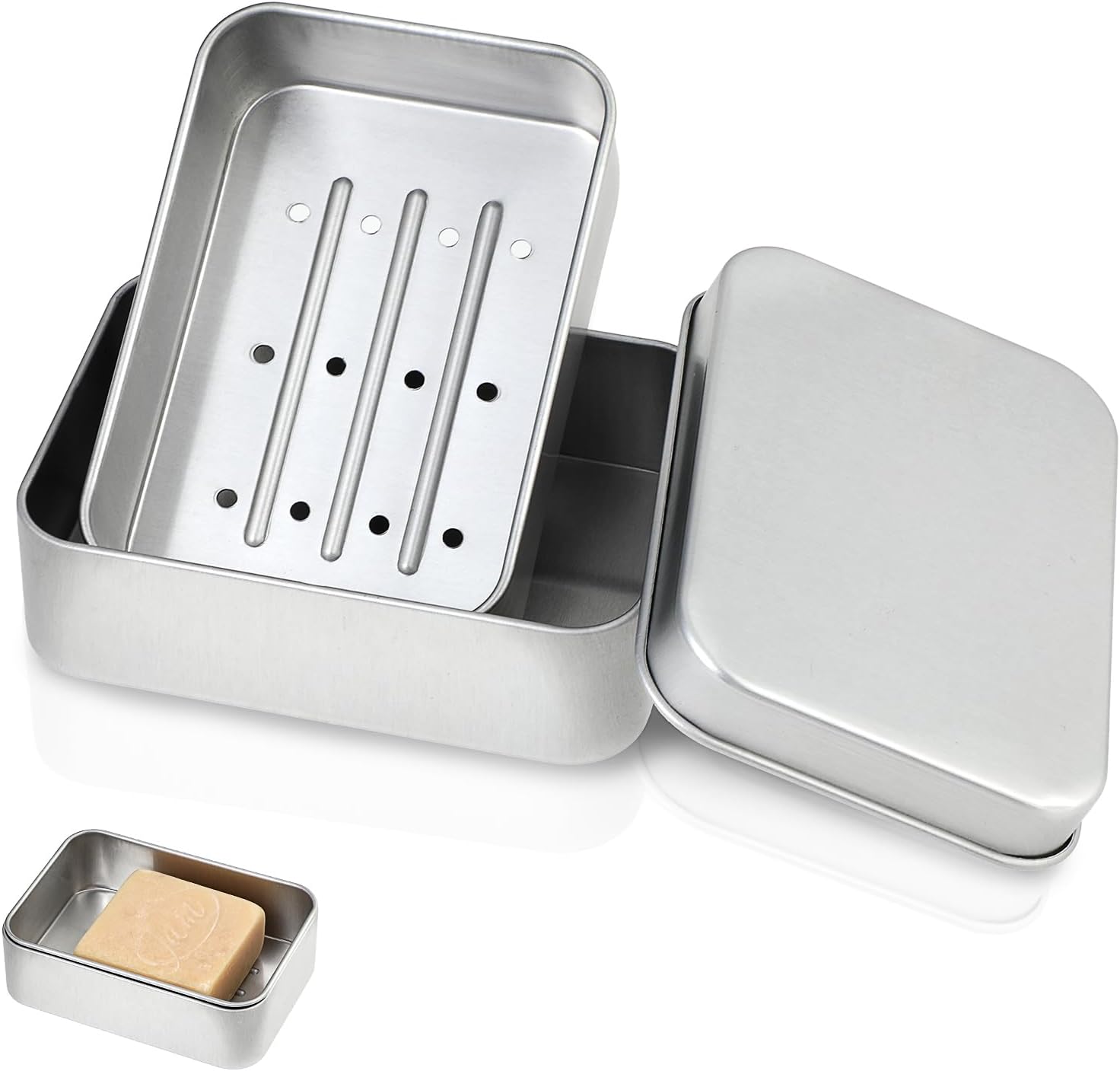Ouligay Metal Soap Box - Durable Bar Soap Holder for Home and Travel