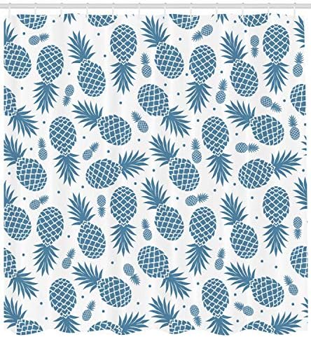 Ambesonne Pineapple Shower Curtain Set 69x70 with Hooks