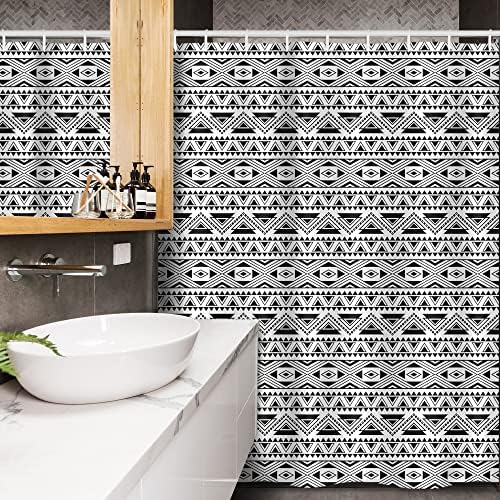 Lunarable Tribal Stall Shower Curtain Set 54 x 78