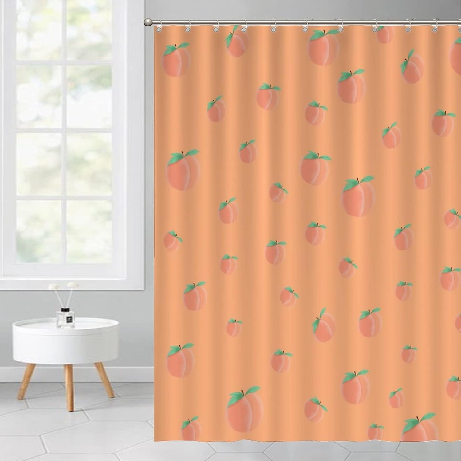 Funny Fruit Shower Curtains 71 x 91 Durable Set with Hooks