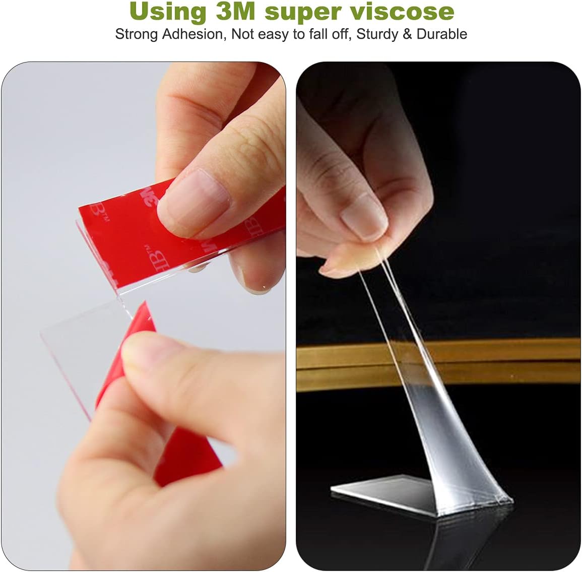 2 Pack Bathtub Splash Guard with 3M Viscose Clear EVA Plastic