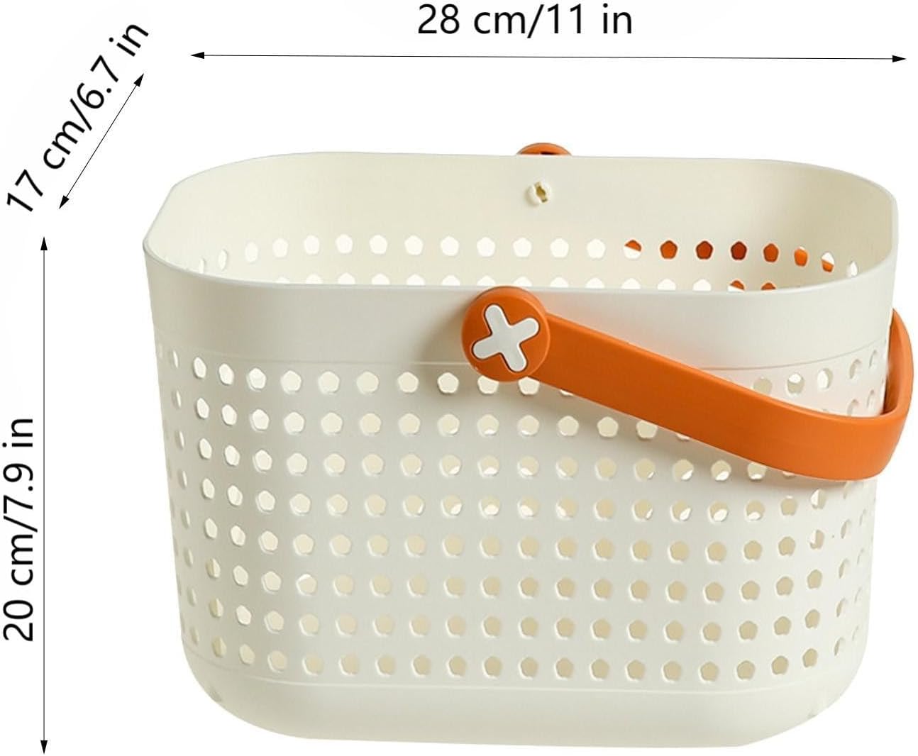 Durable Plastic Shower Caddy Basket with Handle