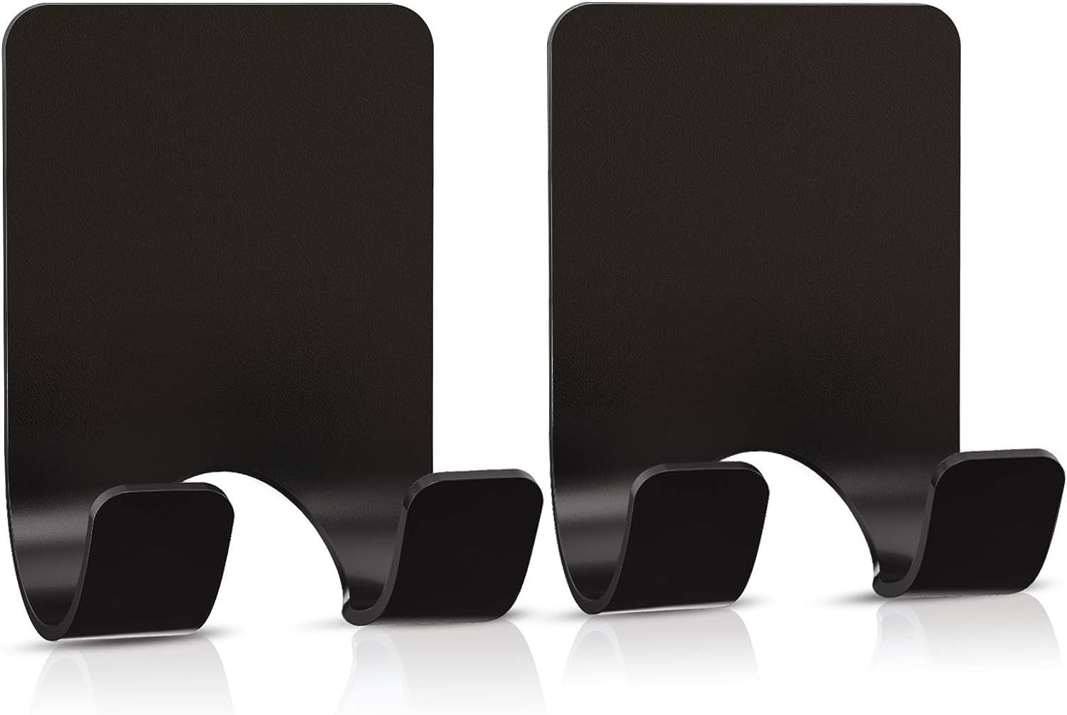 AKOAK 2 Pcs Waterproof Razor Holder with Hooks - Black