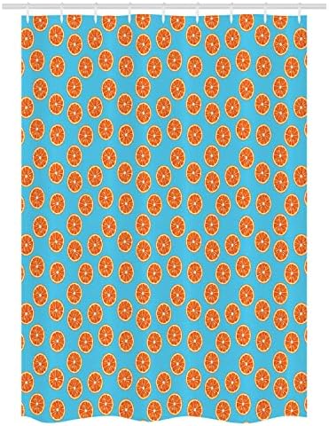 Ambesonne Tangerine Stall Shower Curtain Set 1