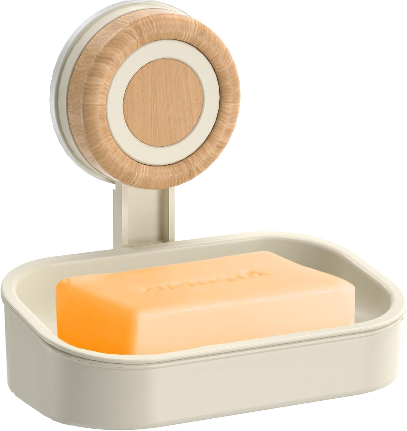 Cinola Double Layer Suction Cup Soap Dish for Shower Wall Mount