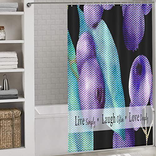 Sweet Natural Food Strawberry Shower Curtain with 12 Hooks 1