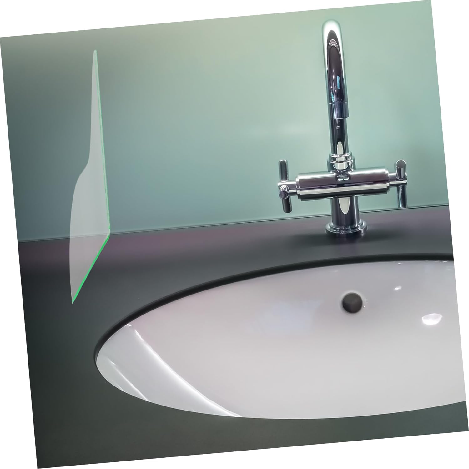 Zerodeko 2pcs Shower Water Blockers Splash Guards for Bathtubs and Sinks