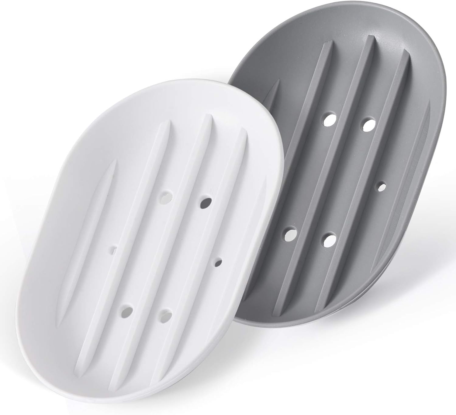 Luckyiren Bathroom Soap Dish Holder Stand Saver Tray