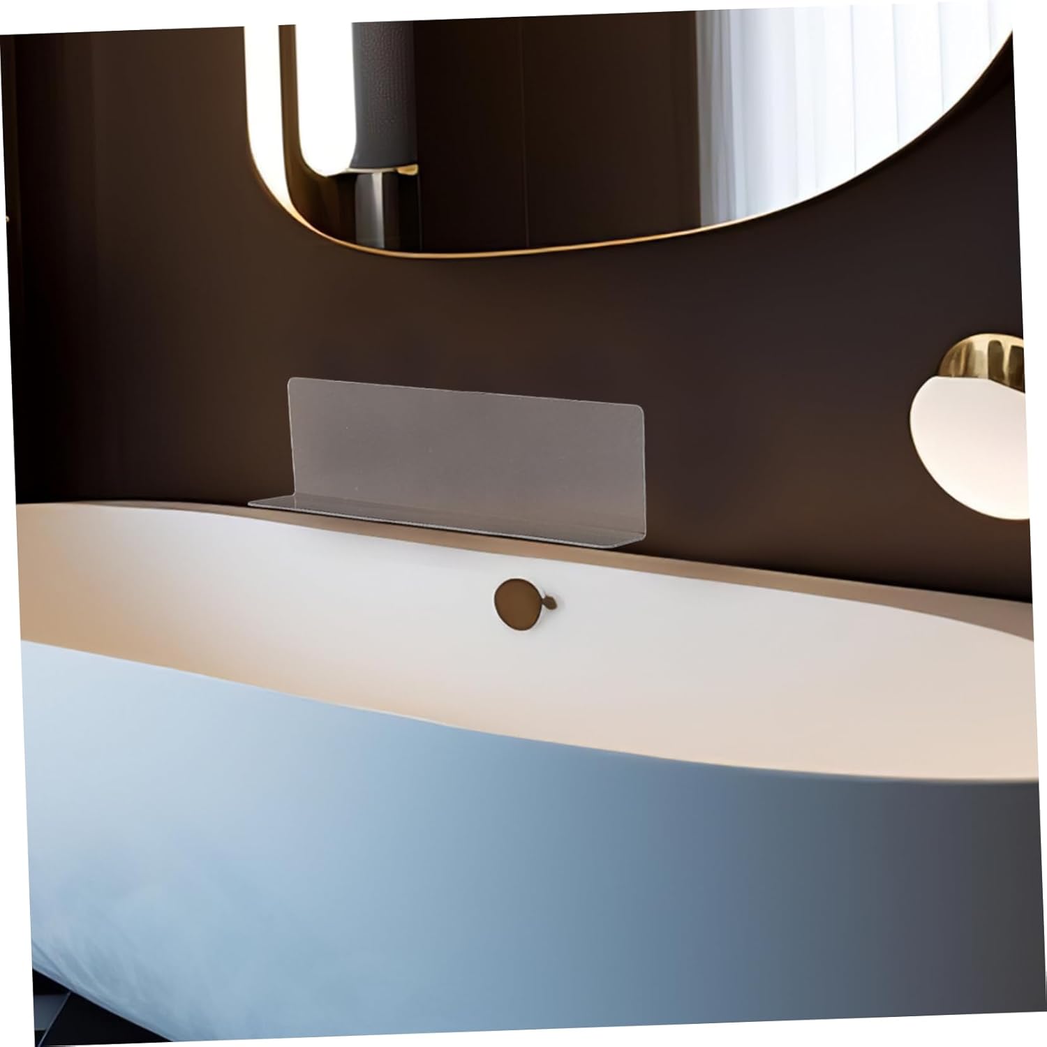 Wakauto Bathtub Corner Water Guard Splash Baffle PVC