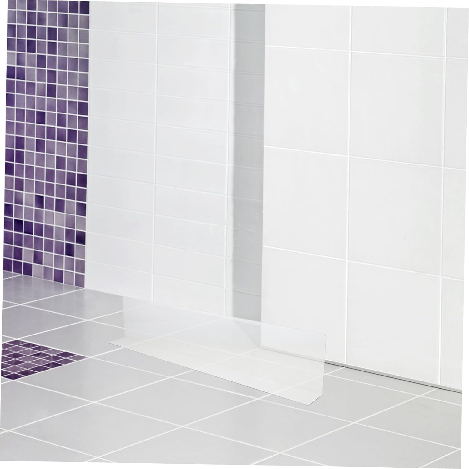 TOBBOMEY Bathtub Side Splash Guard Anti-Splash Baffle