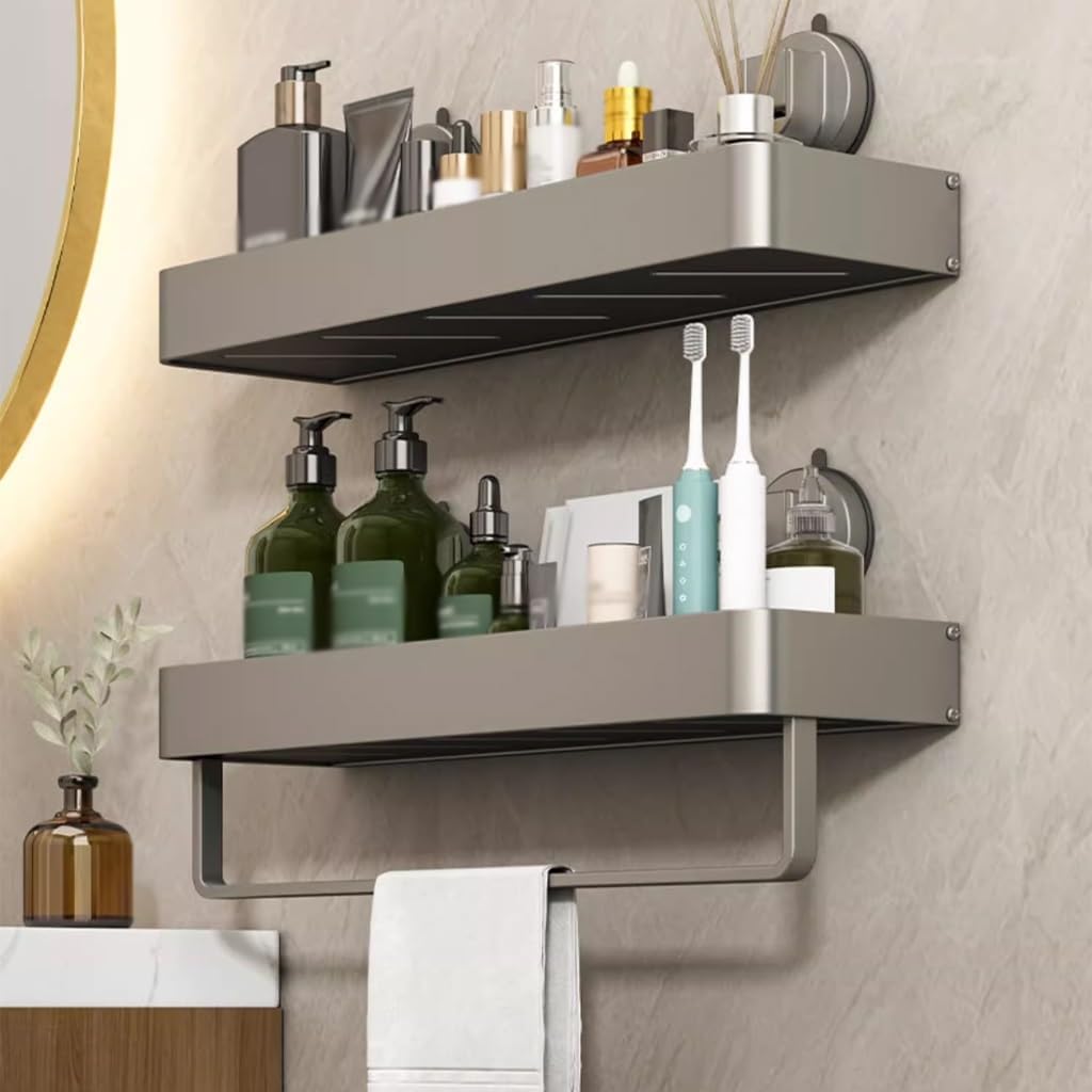Shower Shelf Racks Suction Cup Waterproof Bathroom Storage Rack