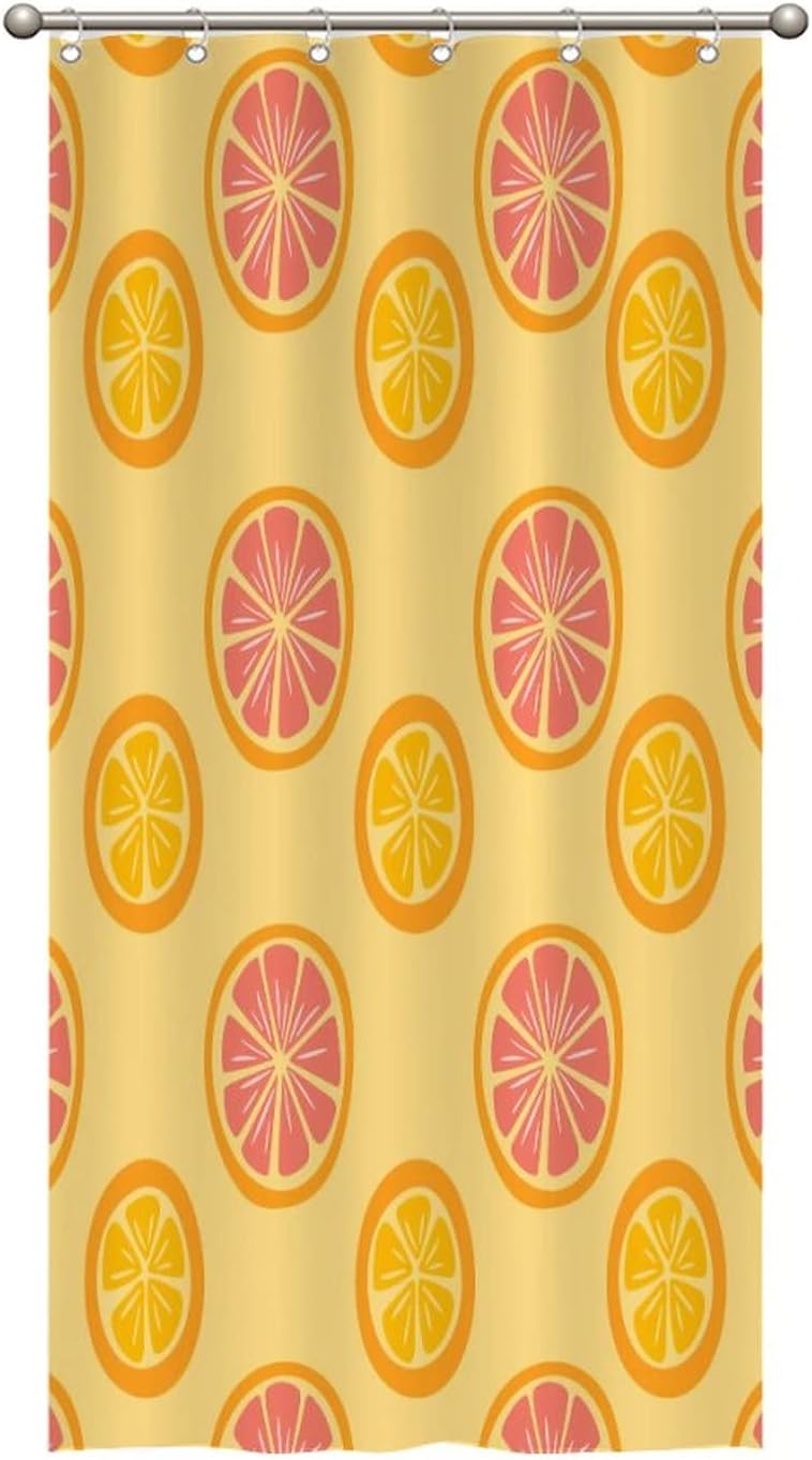 Fresh Fruit Shower Curtain Liner 35x71 Lemon Pattern