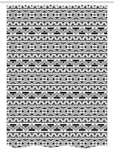 Lunarable Tribal Stall Shower Curtain Set 54 x 78
