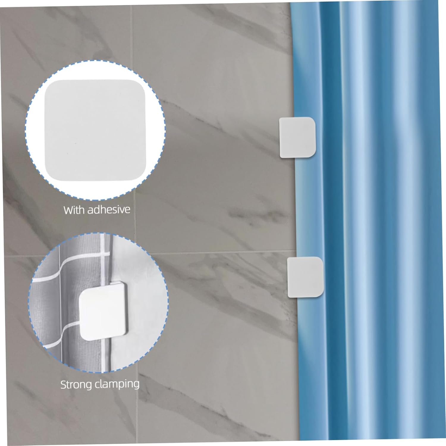 ULTECHNOVO Curtain Clip Set 4 Pieces No Damage