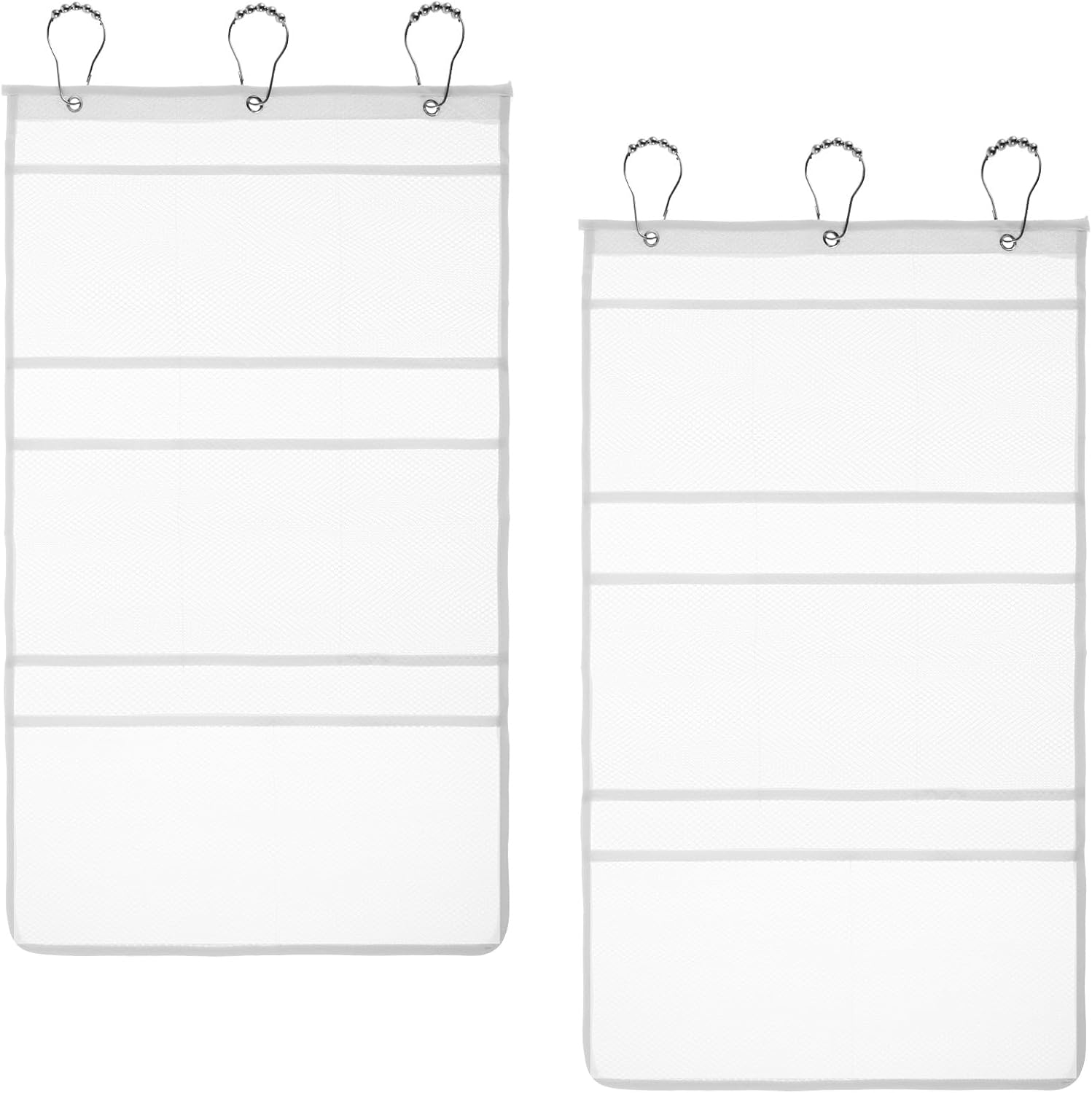 Mesh Shower Organizer Caddy with 8 Pockets and Rotating Hanger