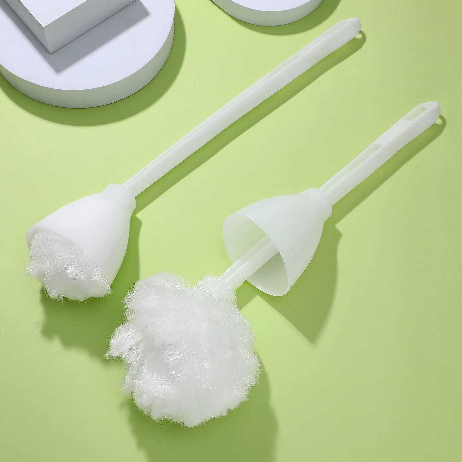 Tofficu Toilet Brush 5 Pcs with Handles for Deep Cleaning