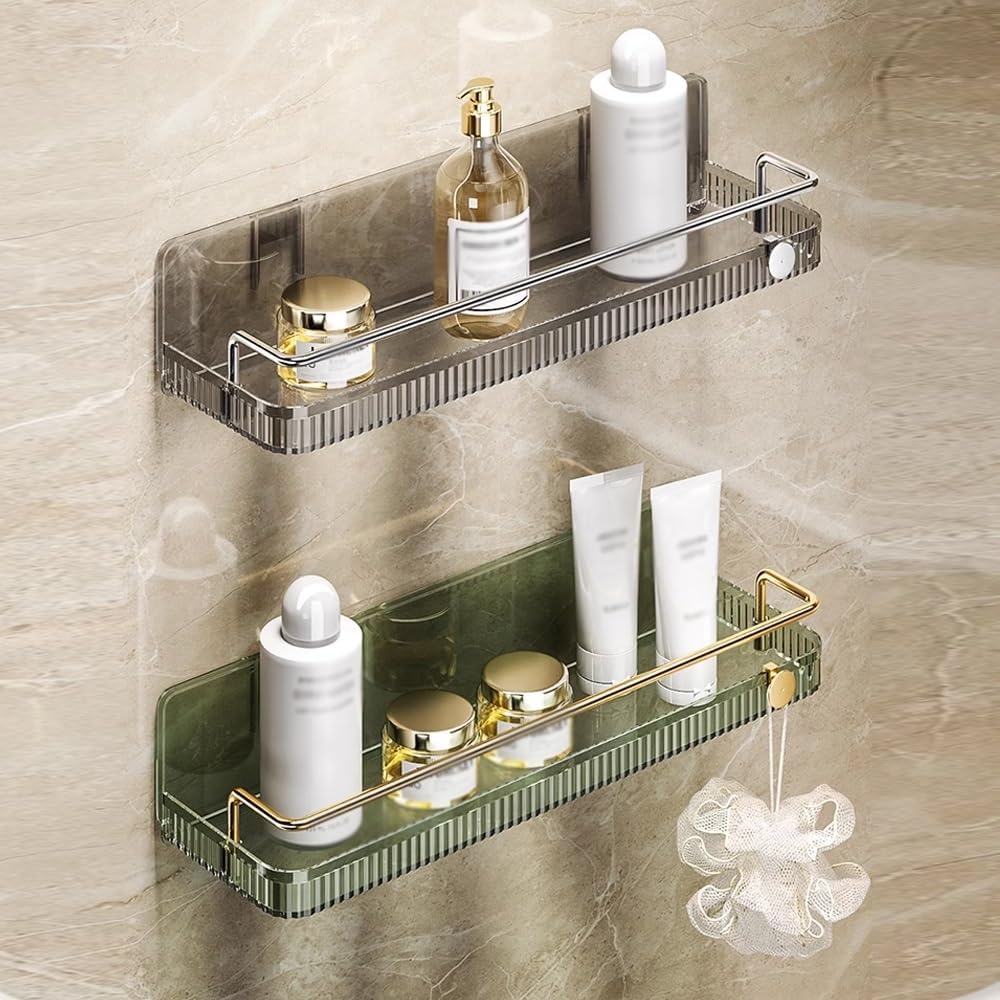 ANNBKA Shower Caddy with 1 Layer Black Wall Mount