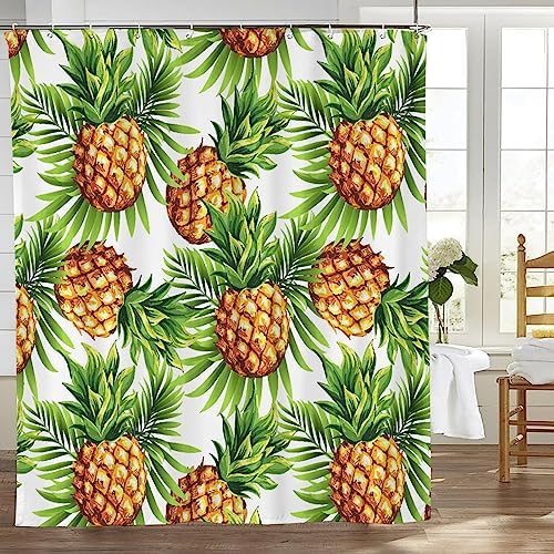 Banonaty Pineapple Shower Curtain 60x72 in