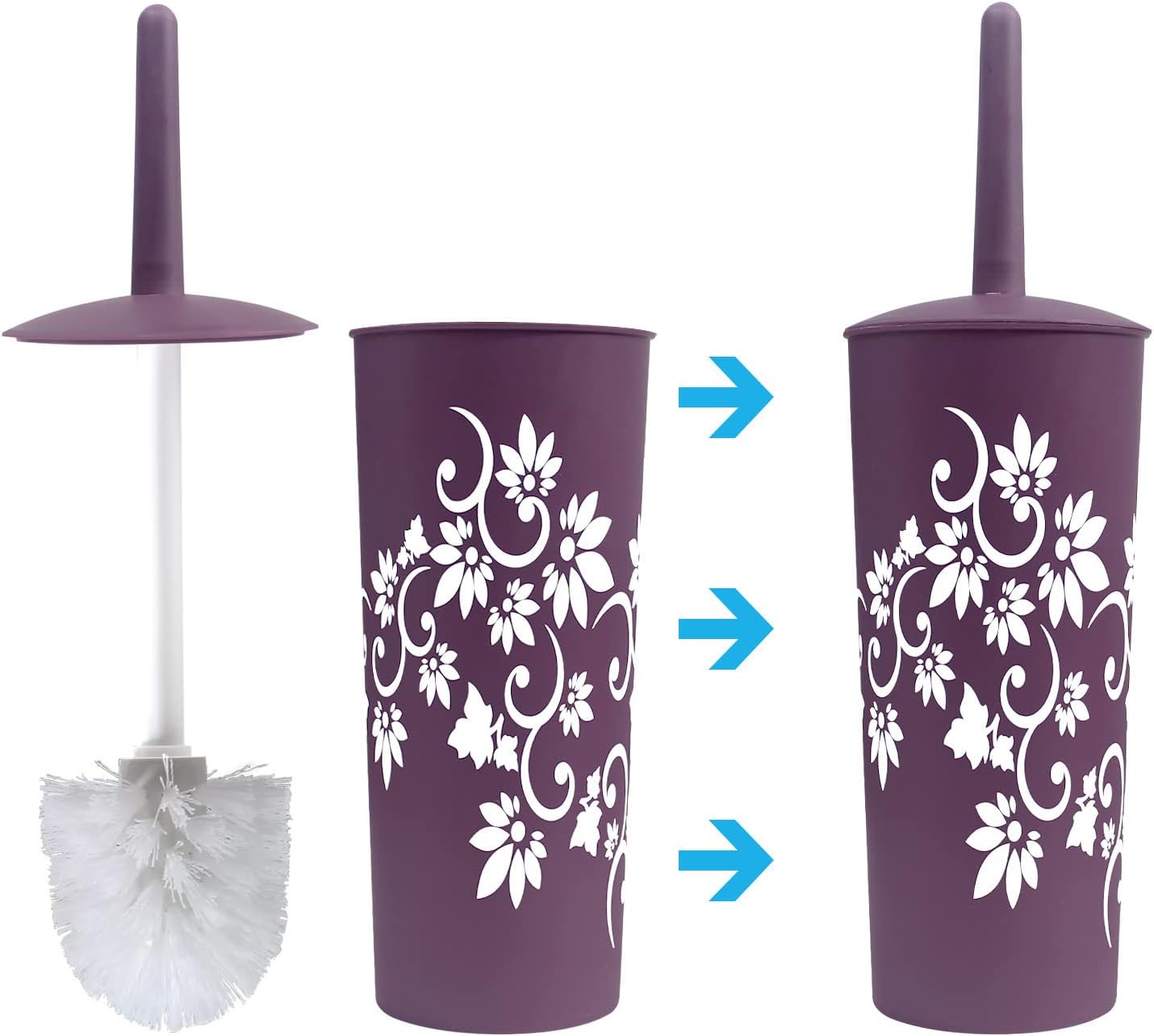 Blue Donuts Bathroom Accessories Set 6 Pieces