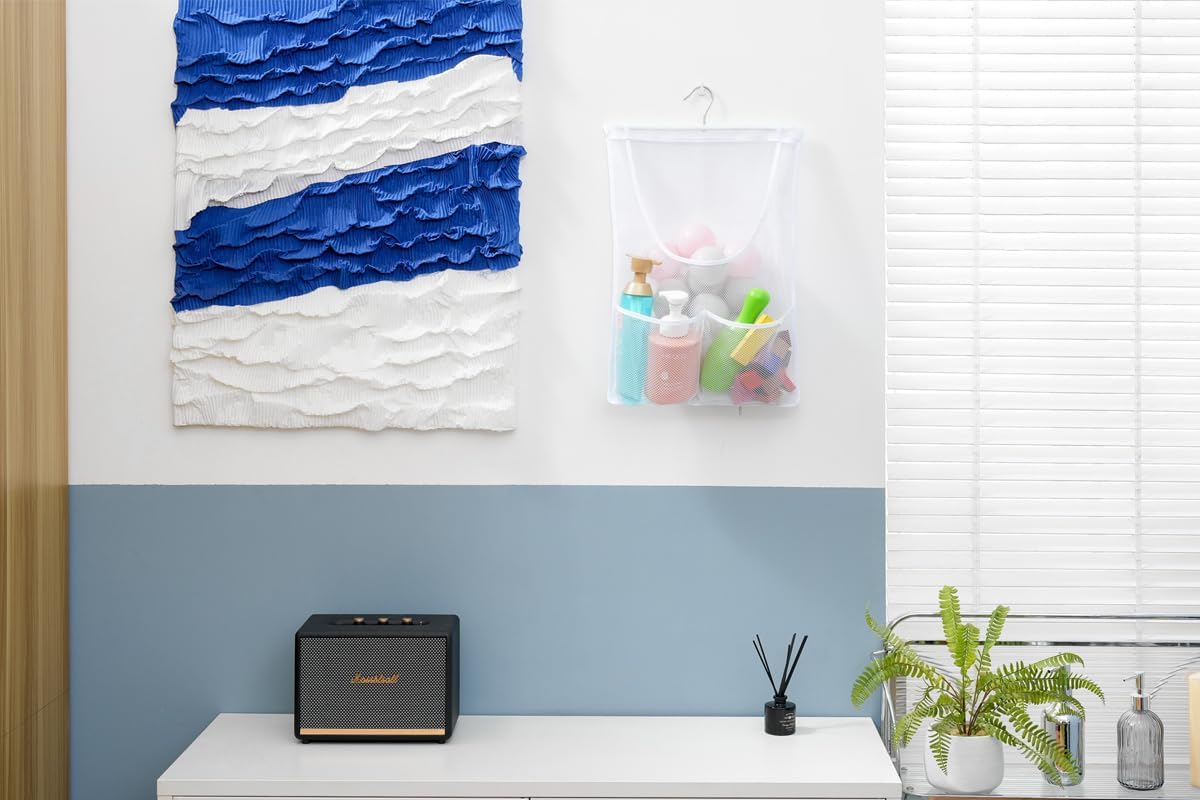 Jelier Hanging Mesh Storage Caddy for Kids