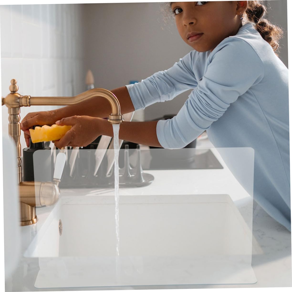 Cabilock 2pcs Bathtub Corner Splash Guard
