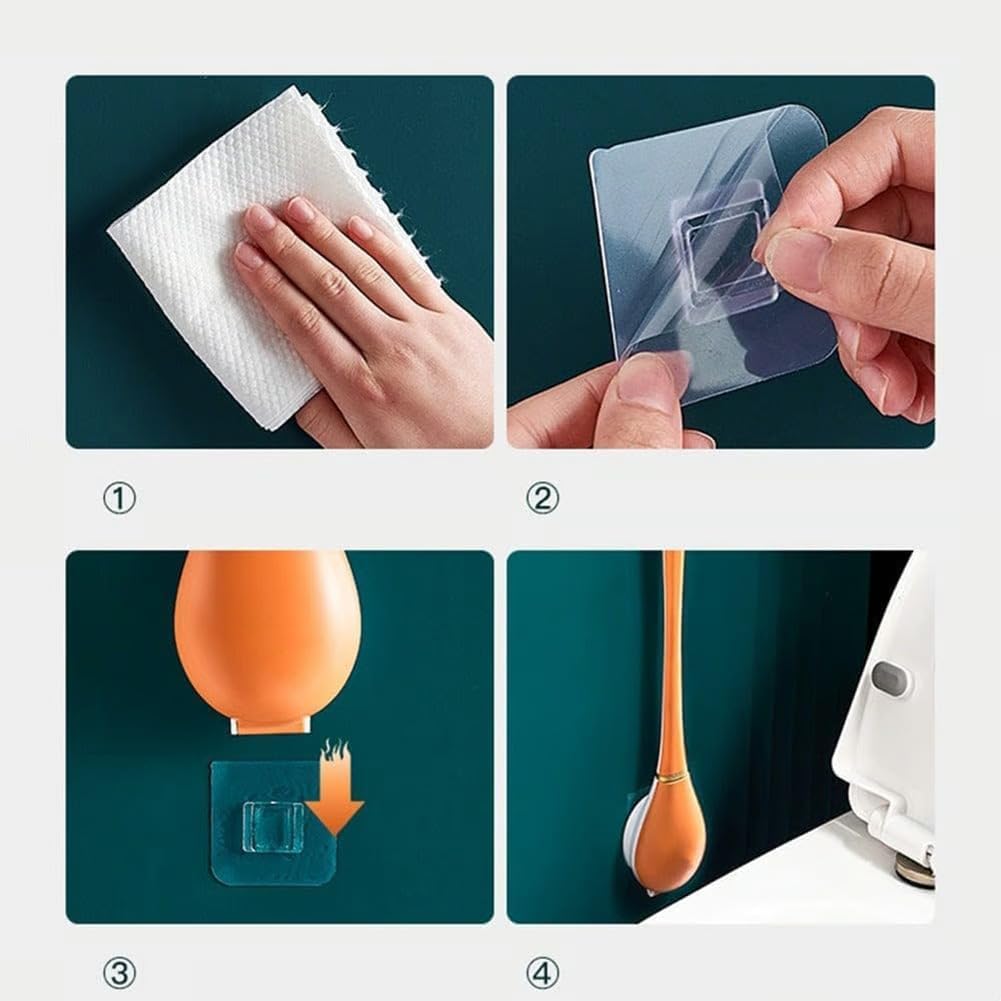 Reaci-Zicoly 2025 Lekxagabo Ag03 Flexible Silicone Toilet Brush Set