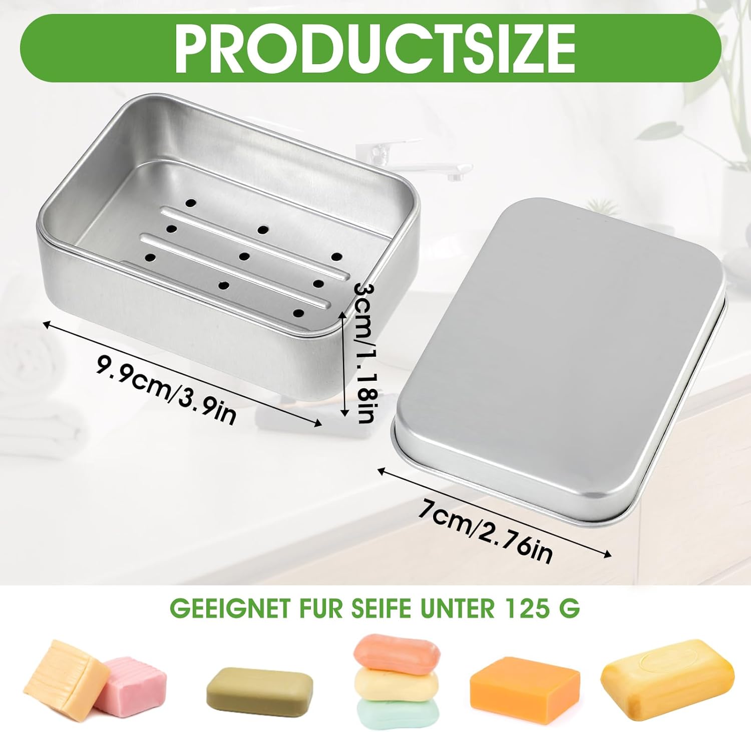 Ouligay Metal Soap Box - Durable Bar Soap Holder for Home and Travel