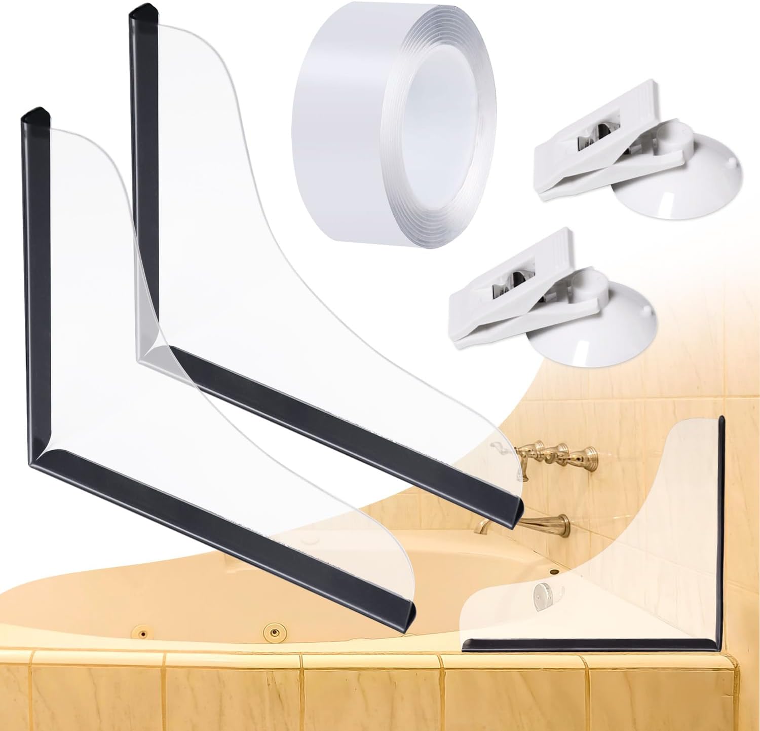 MarginZen Splash Guard 2 Pack for Bathtub 1