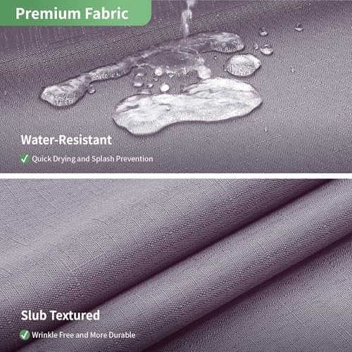 Lavender Shower Curtain Set with Snap-in Liner Hotel Style 71x74