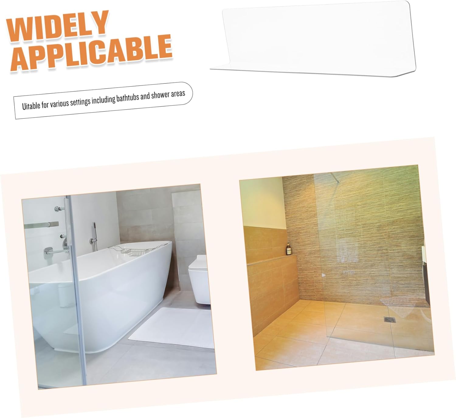 Cabilock Bathtub Splash Guard 1pc