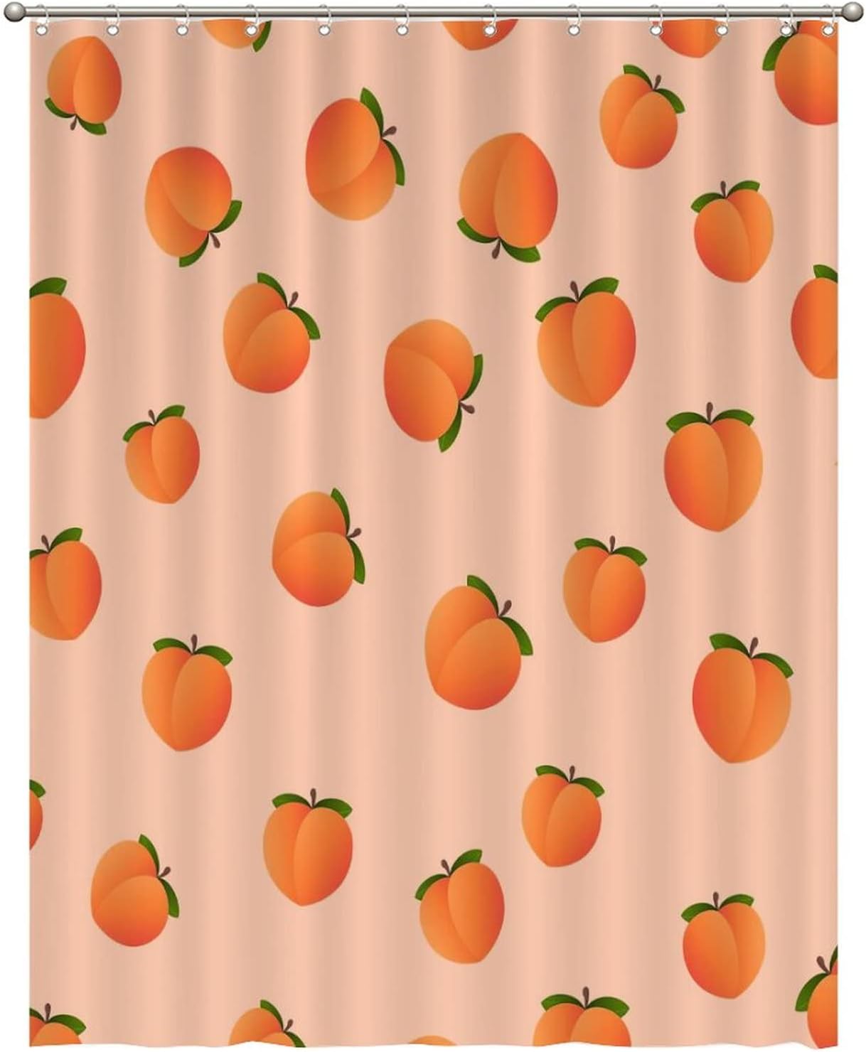 Funny Fruit Shower Curtain Liner Set with Hooks 1