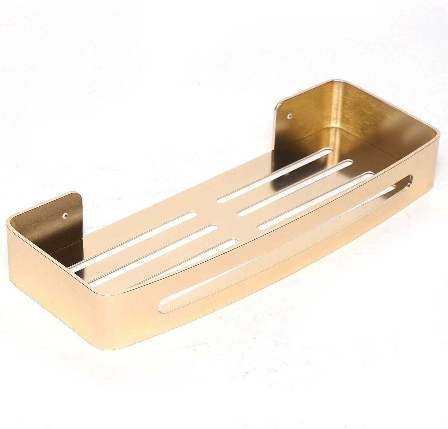 FINANCIALLY LIT LKOP Space Aluminum Gold Shower Caddy