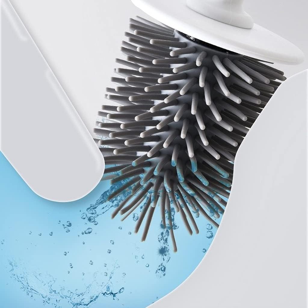 YZERTLH Toilet Brush with Wall-Mounted Holder