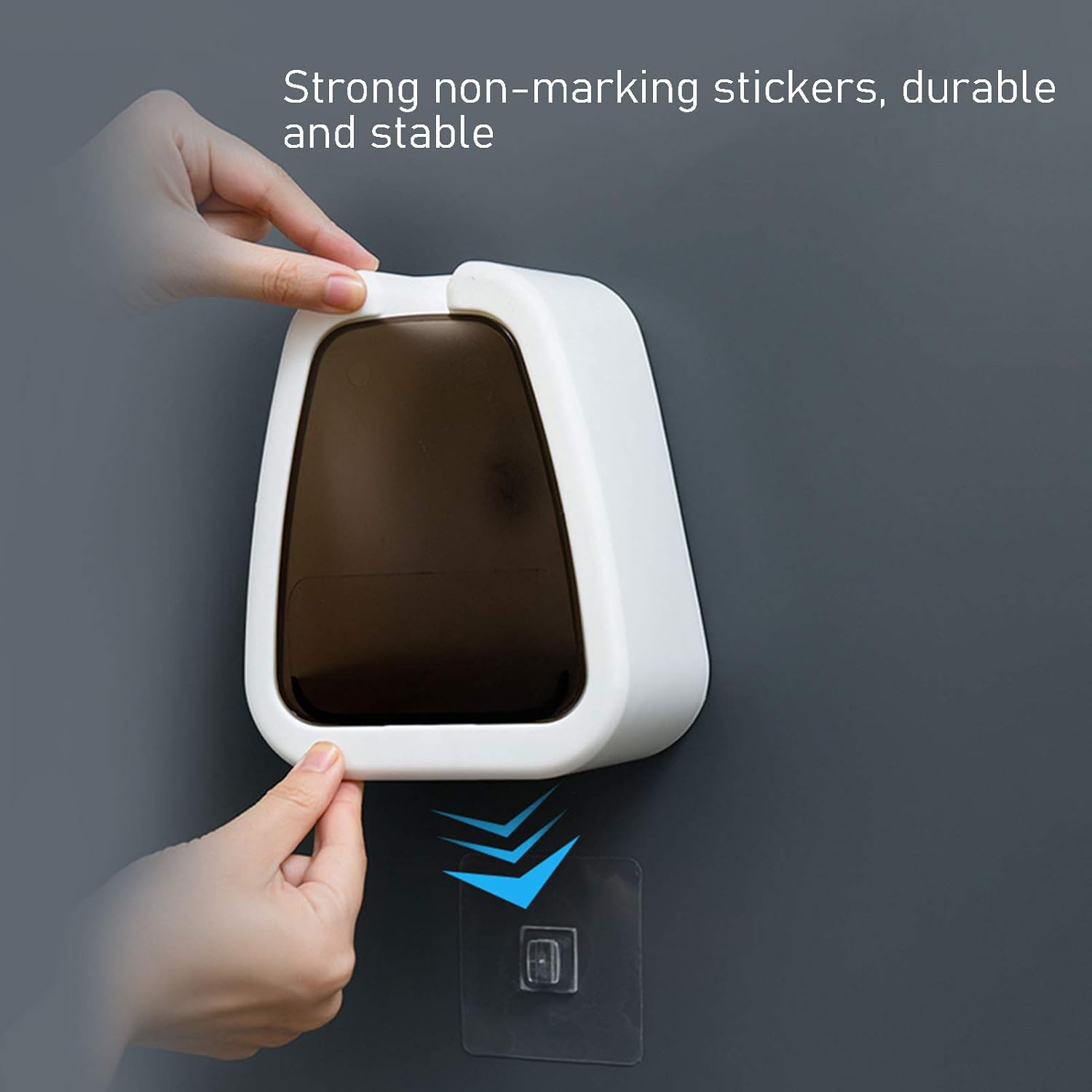 NLIAN Toilet Brush and Holder Set - Automatic Opening and Closing