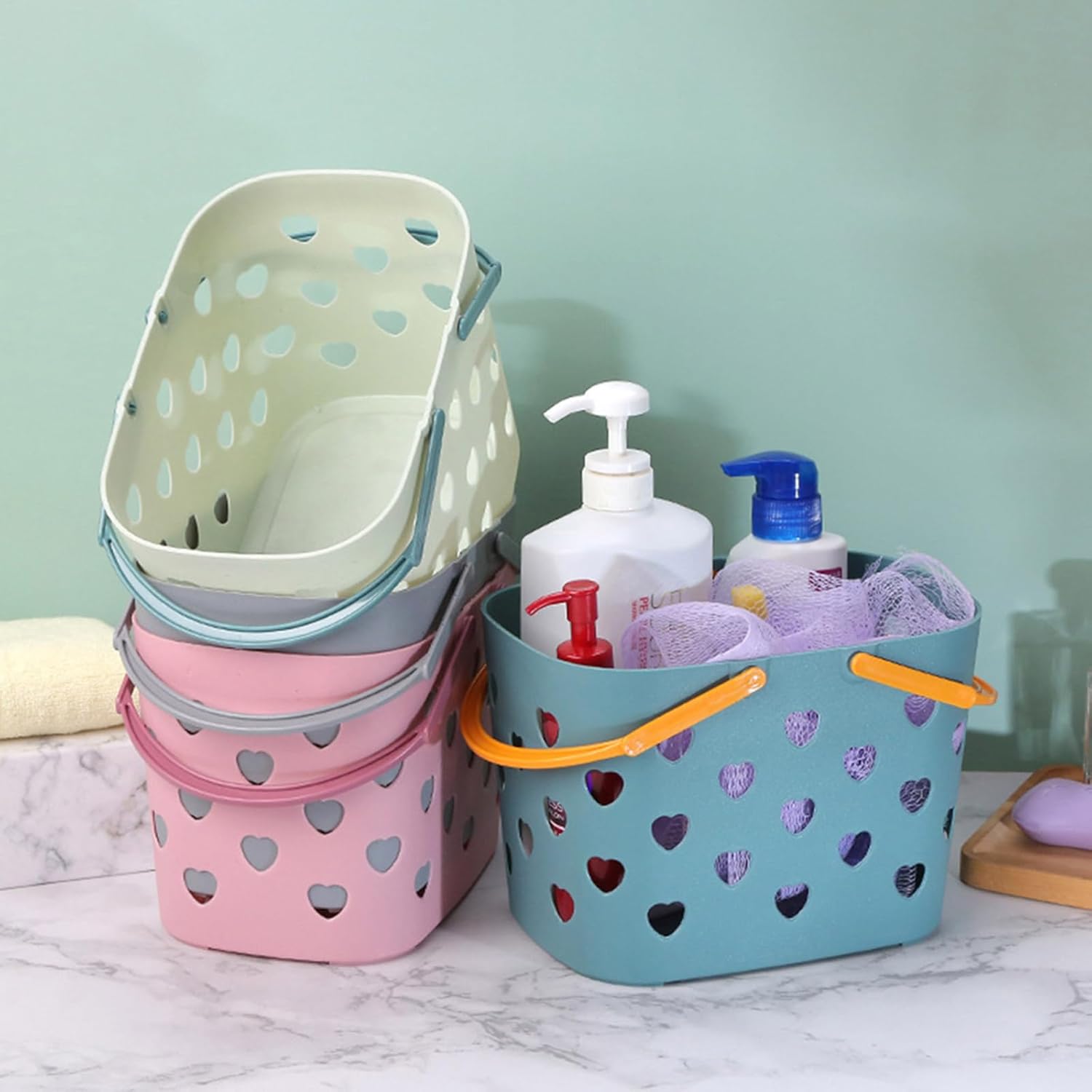 Shower Caddy Storage Basket With Handle