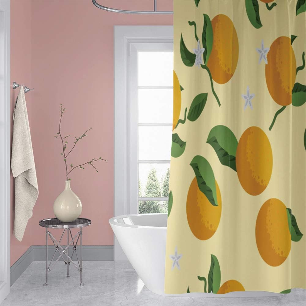 OERJU 60x72inch Waterproof Shower Curtain with Hooks