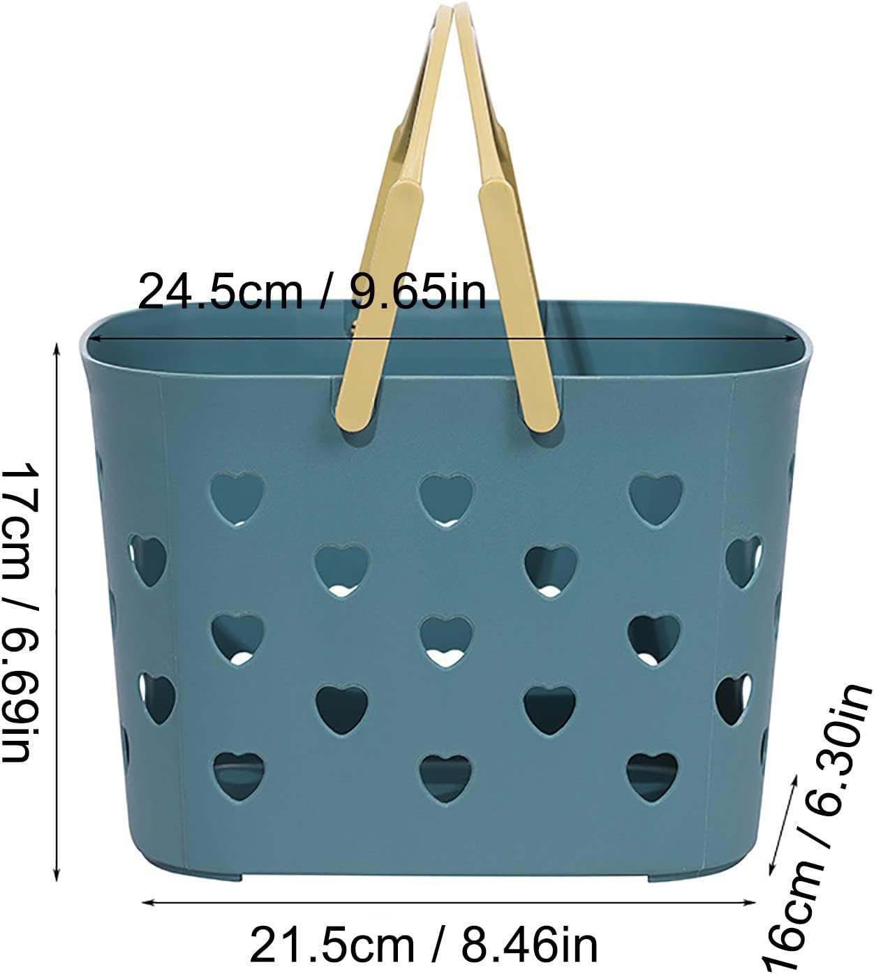 Plastic Shower Caddy Basket Tote with Handles