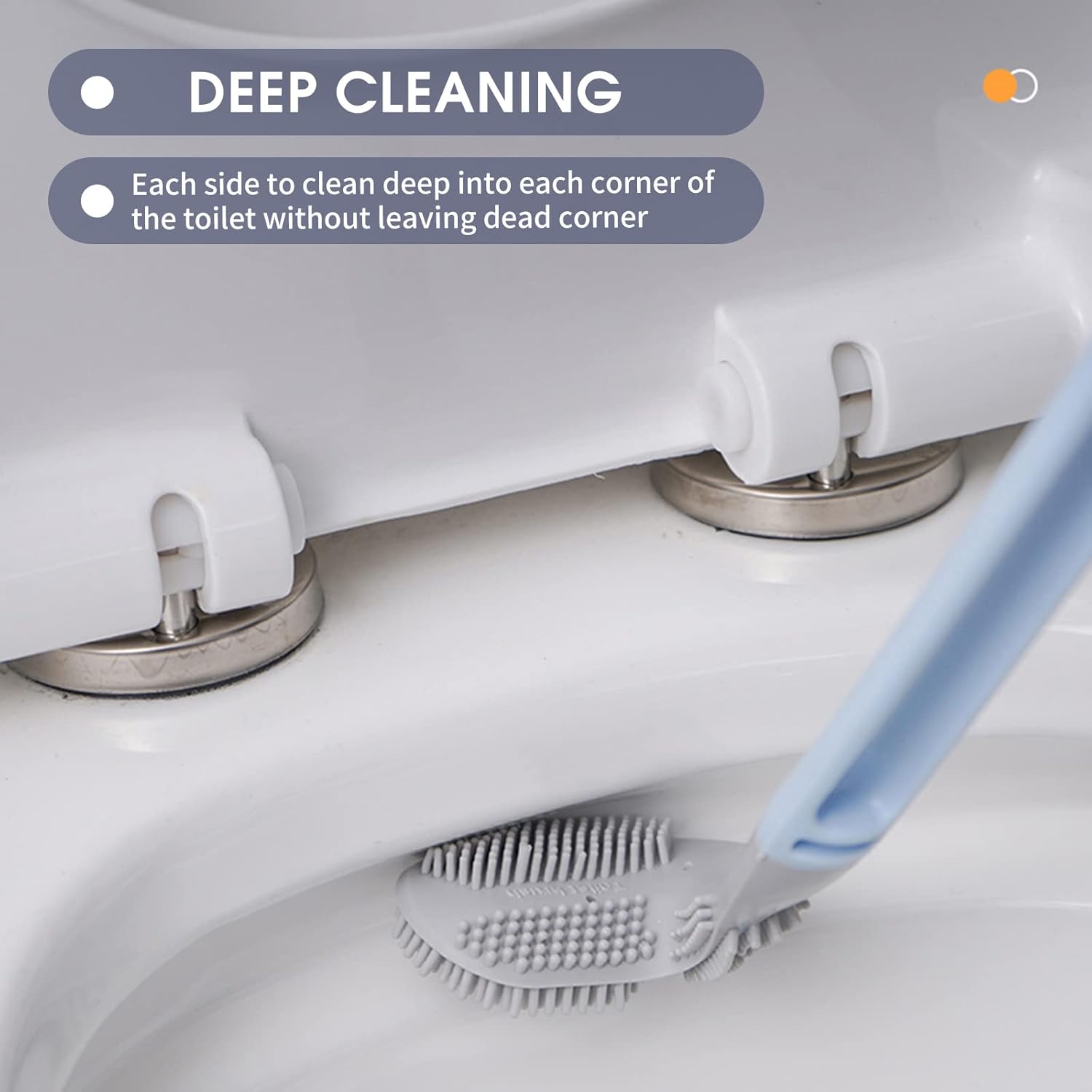 Mewmewcat Toilet Brush with Wall-Mounted Holder