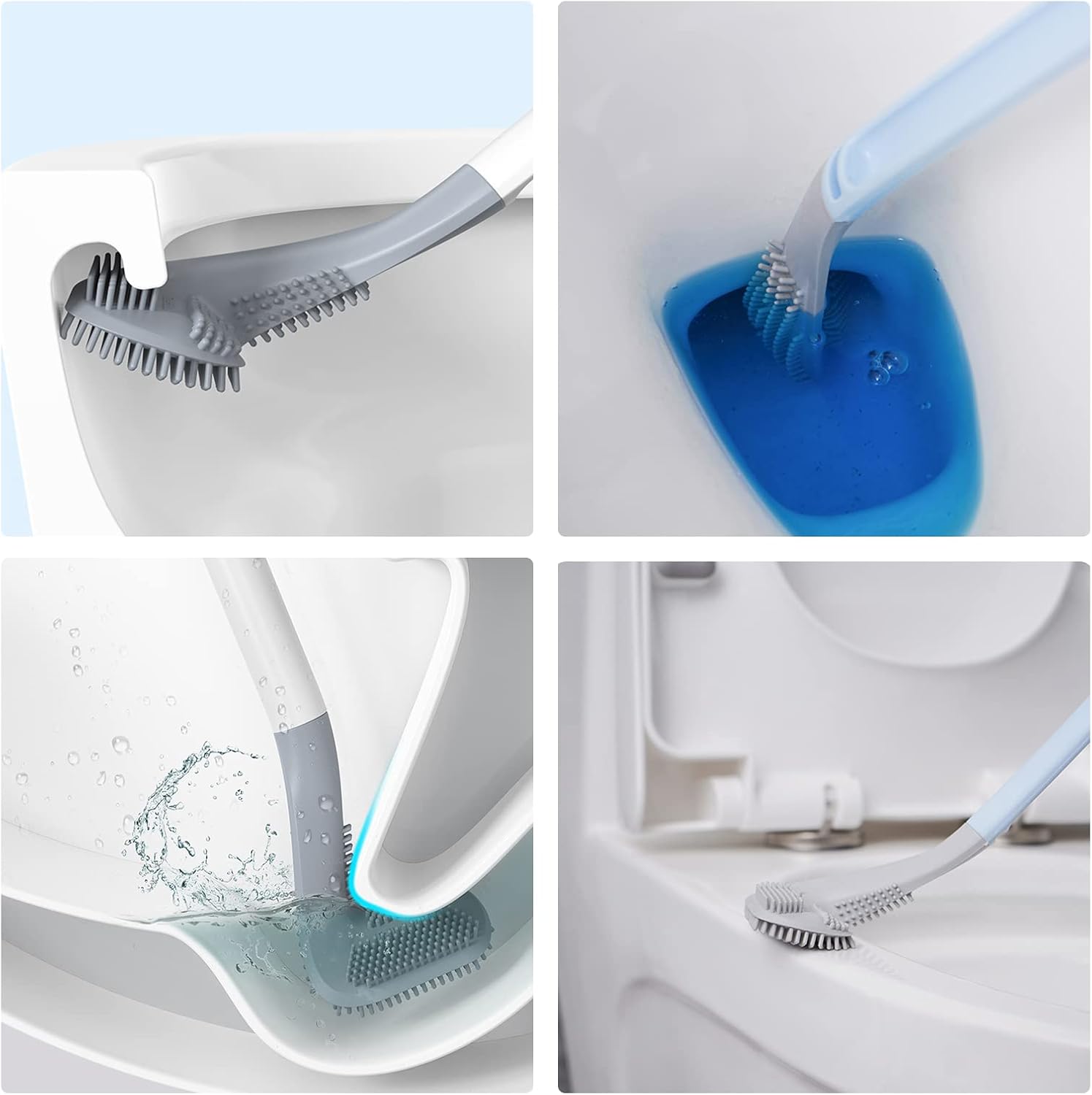 Mewmewcat Toilet Brush with Wall-Mounted Holder