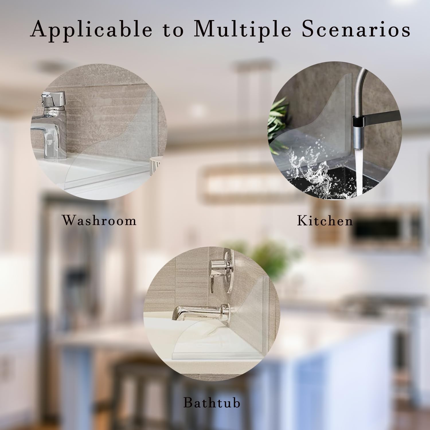 Zisqerts Acrylic Shower Splash Guard Set
