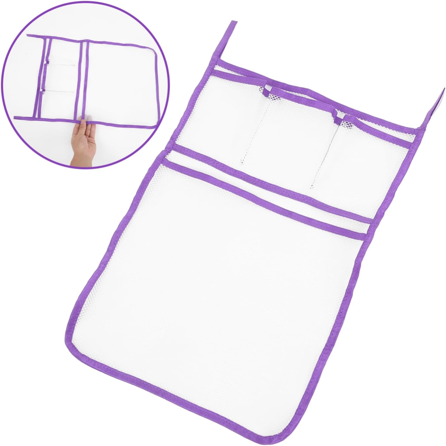 Zerodeko Shower Organizer Mesh Storage Hanging Bag