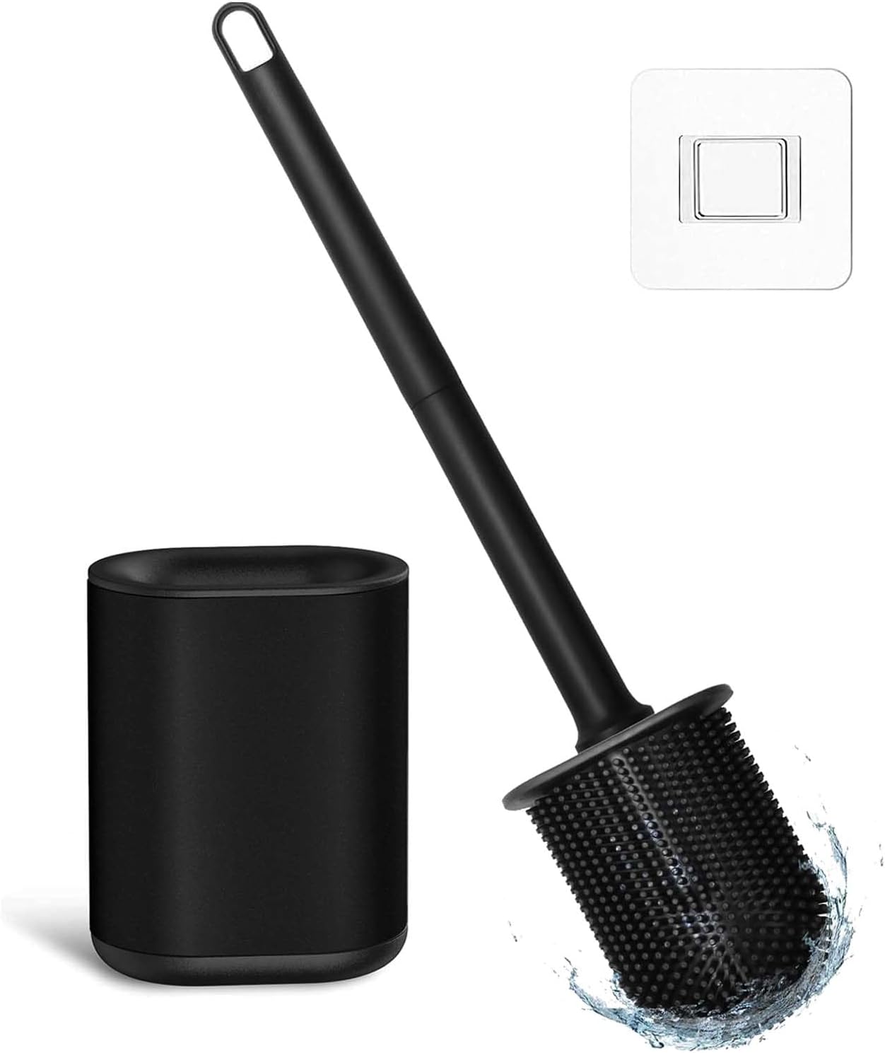 Glaxcidy Silicone Bath Brush with Ventilated Holder 1
