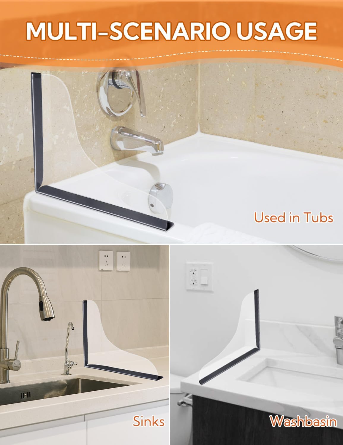 MarginZen Splash Guard 2 Pack for Bathtub 1