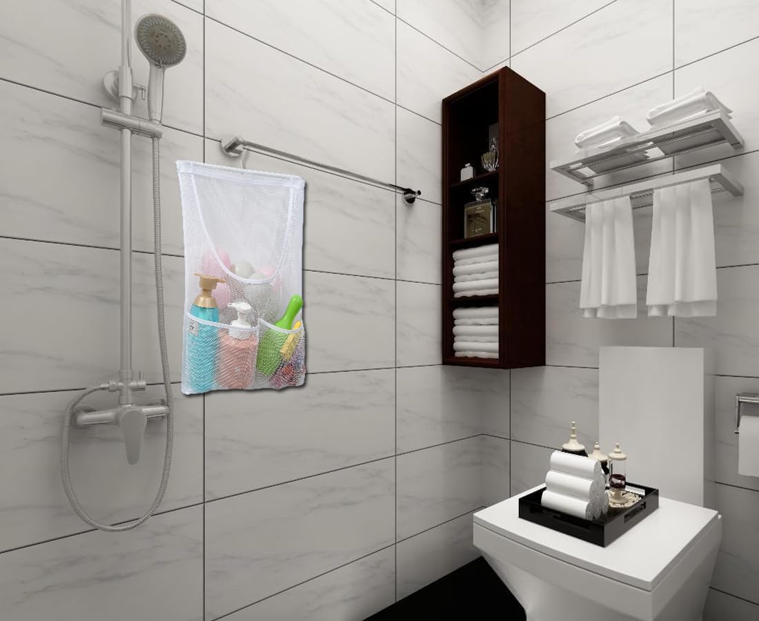 Jelier Hanging Mesh Storage Caddy for Kids