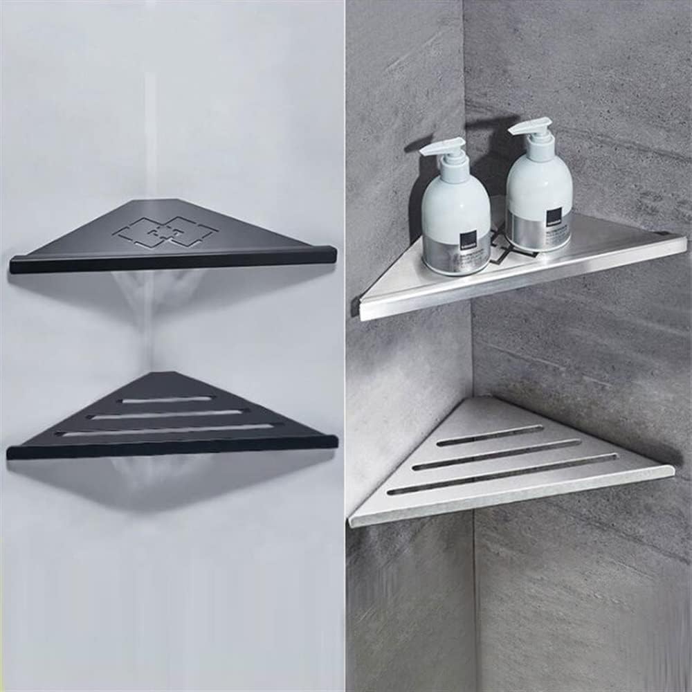 ANNBKA Corner Shower Caddy with H-Brushed Finish