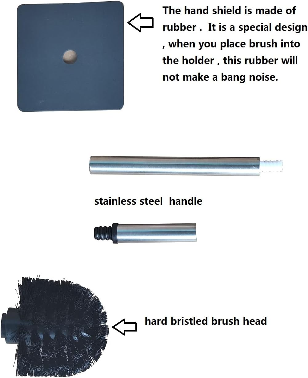 WENDIN Marble Resin Toilet Brush Holder Set