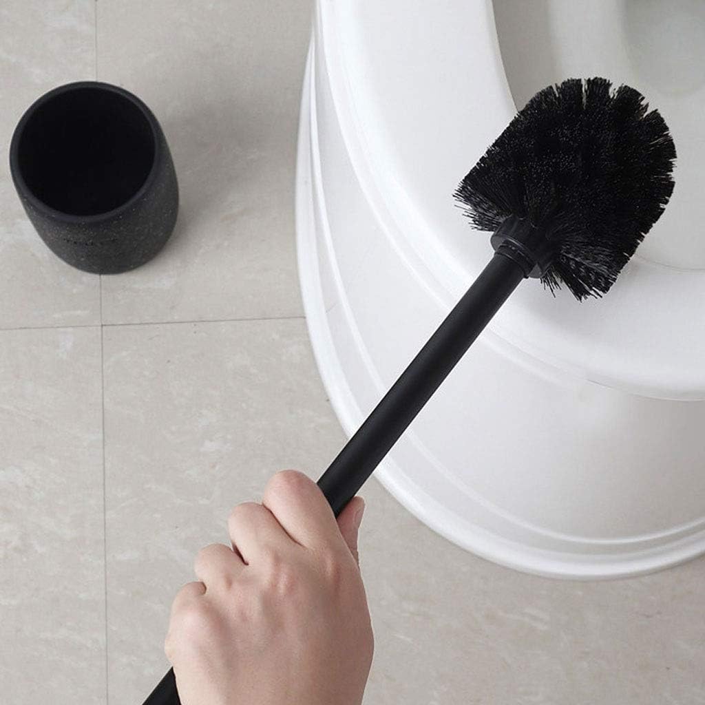 UNNS Toilet Brush Set with Holder Black