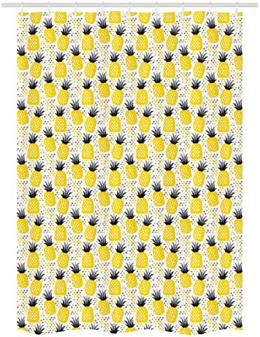 Ambesonne Exotic Stall Shower Curtain Set with Hooks